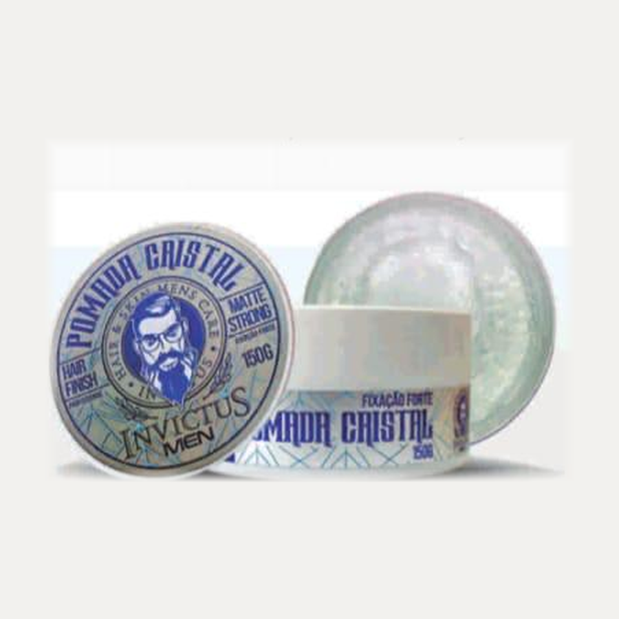 Pote da Pomada Cristal Invictus Men de fixação forte