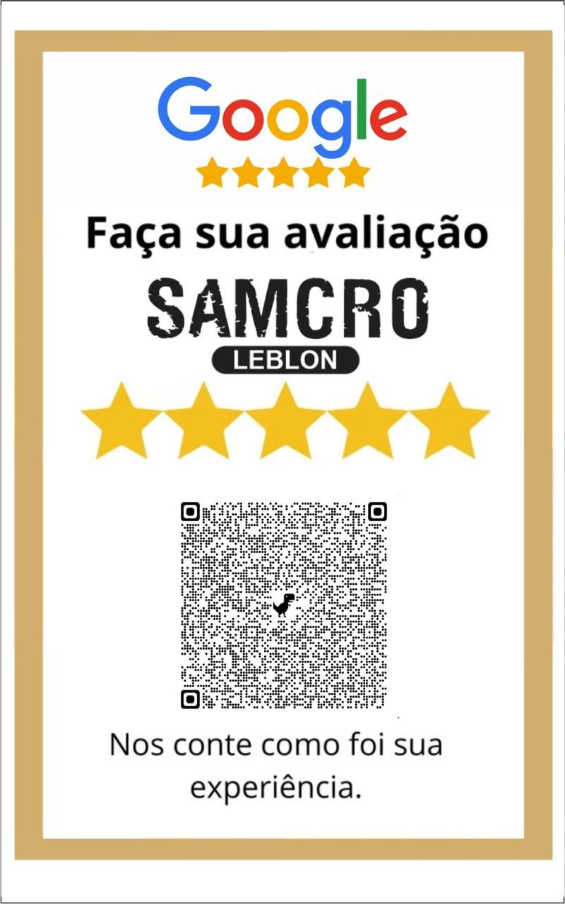 QR Code oficial para avaliar a unidade Jardim Leblon da Samcro no Google